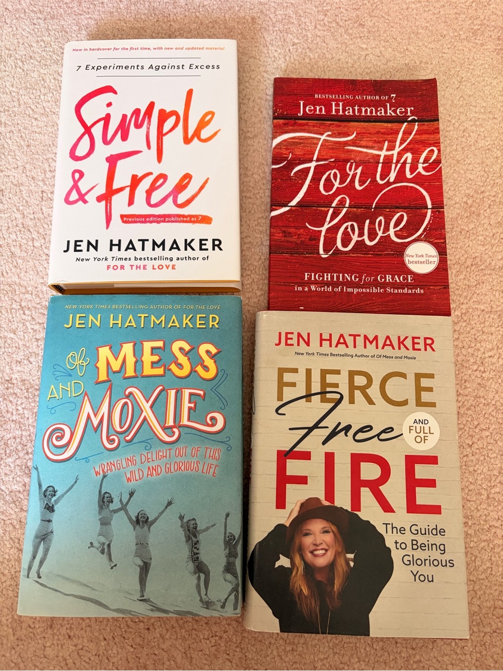 Jen Hatmaker  Book Bundle - Assorted Cover Colors (Set of 4)